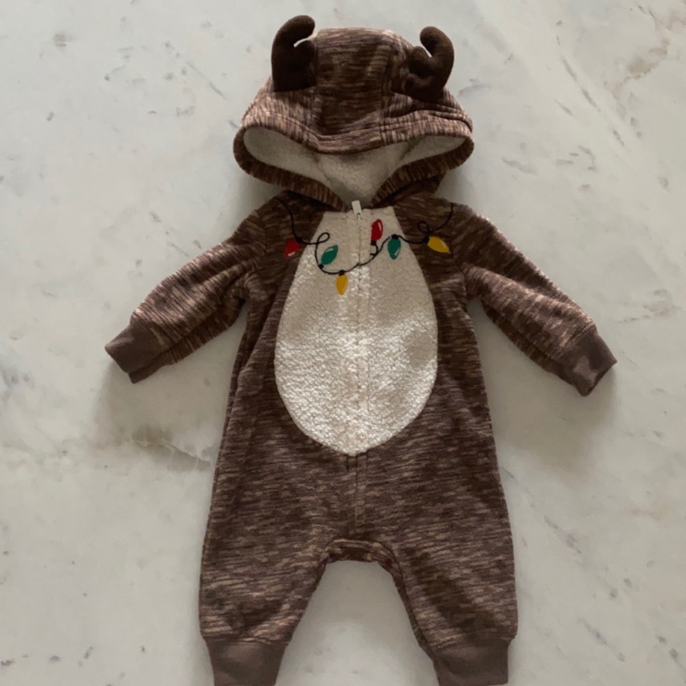 NB Carter’s Reindeer fleece outfit